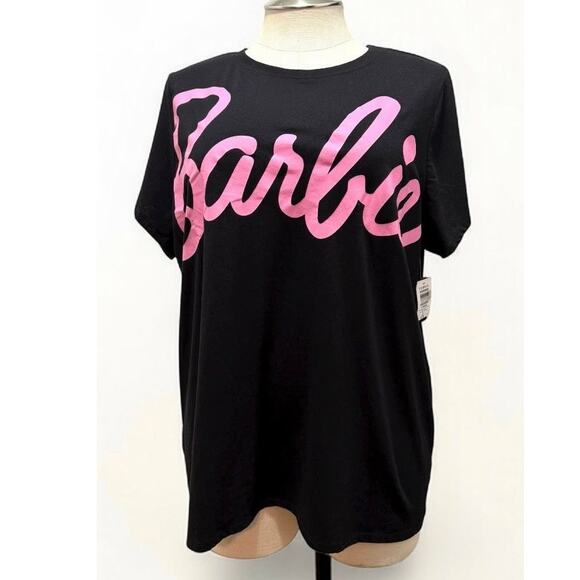 torrid Tops - Torrid 3 (3X 22/24) Barbie Doll Pink Font Crew Neck Graphic Tee T Shirt Cosplay